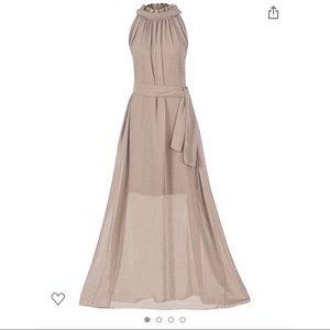 chiffon sleeveless dress
